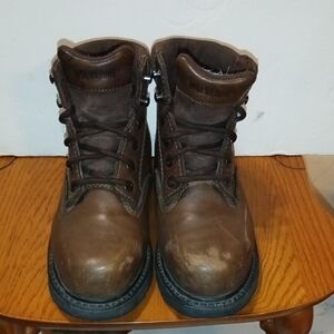 Wolverine Metguard Boots Mens Size 5.5 Work Safety Toe ASTM EH W04451 Leather